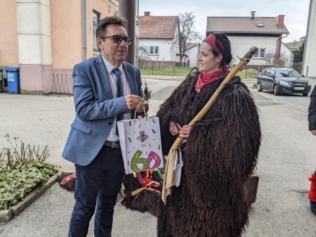 Občino Razkrižje obiskali kurenti 2